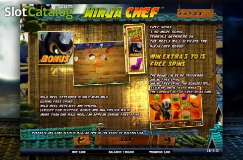 Πίνακας πληρωμών 1. Ninja Chef Κουλοχέρης