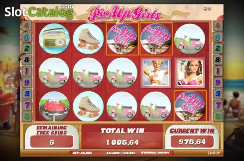 Μπόνους παιχνίδι. Pin Up Girls (iSoftBet) Κουλοχέρης