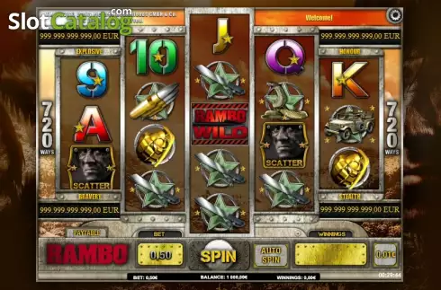 Ροδέλες. Rambo (iSoftBet) Κουλοχέρης