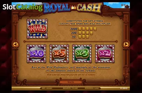 Πίνακας πληρωμών 2. Royal Cash Κουλοχέρης 
