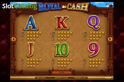 Πίνακας πληρωμών 4. Royal Cash Κουλοχέρης 
