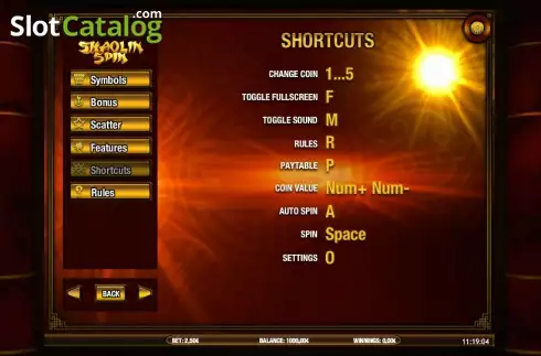 Πίνακας πληρωμών 5. Shaolin Spin Κουλοχέρης 