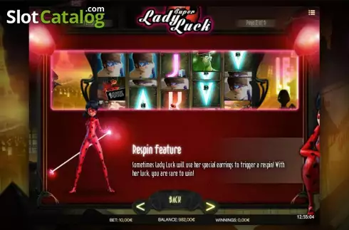 Πίνακας πληρωμών 2. Super Lady Luck Κουλοχέρης