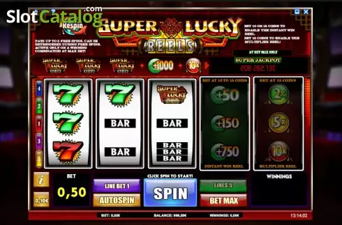 Ροδέλες. Super Lucky Reels Κουλοχέρης