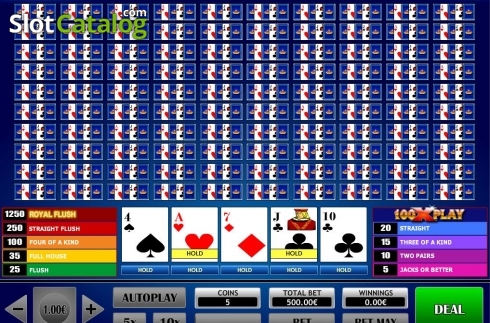 Οθόνη2. 100x Play Poker Κουλοχέρης