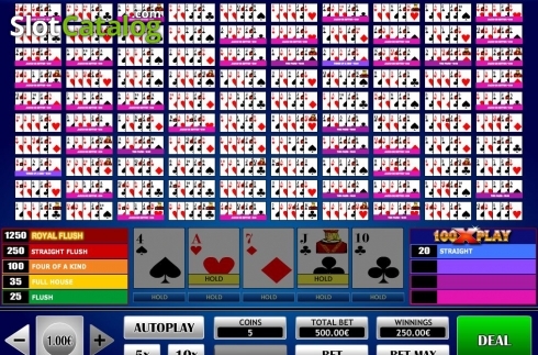 Οθόνη3. 100x Play Poker Κουλοχέρης