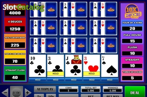 Οθόνη2. 10x Deuce Wild Poker Κουλοχέρης