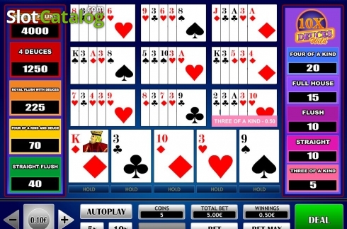 Οθόνη3. 10x Deuce Wild Poker Κουλοχέρης