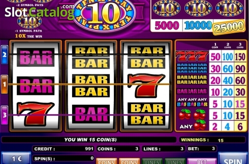 Οθόνη4. 10x Play (iSoftBet) Κουλοχέρης