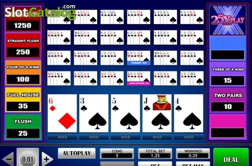 Οθόνη5. 25x Play Poker Κουλοχέρης 