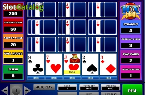 Οθόνη2. 10x Play Poker (iSoftBet) Κουλοχέρης