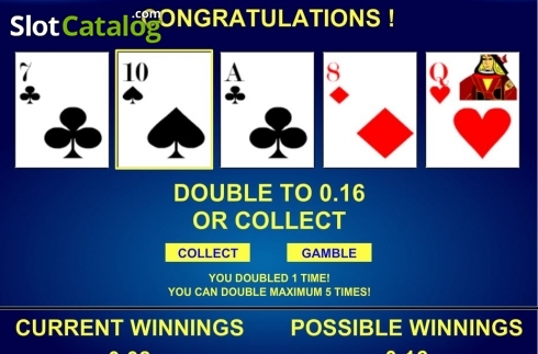 Οθόνη4. 3x Double Play Poker Κουλοχέρης
