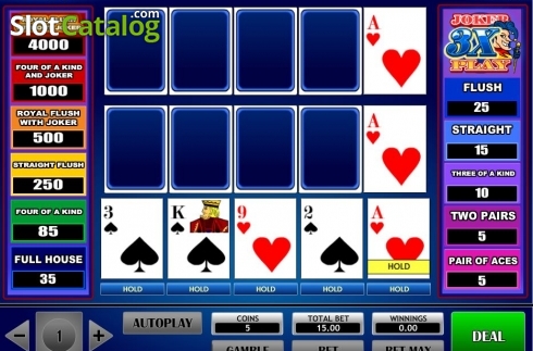Οθόνη5. 3x Joker Play Poker Κουλοχέρης