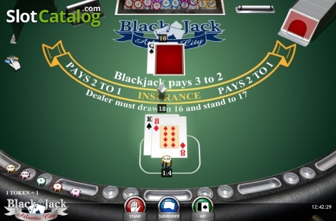 Οθόνη3. Blackjack Atlantic City (iSoftBet) Κουλοχέρης