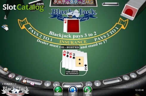 Οθόνη6. Blackjack Atlantic City (iSoftBet) Κουλοχέρης