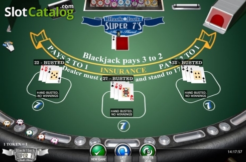 Οθόνη4. Blackjack Super 7s MH Κουλοχέρης