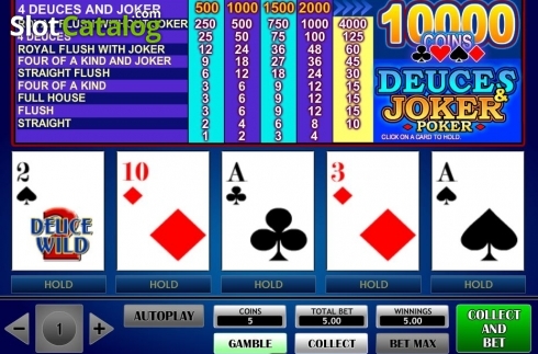 Οθόνη3. Deuces and Joker Poker (iSoftBet) Κουλοχέρης