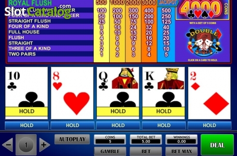 Οθόνη2. Double Joker Poker (iSoftBet) Κουλοχέρης