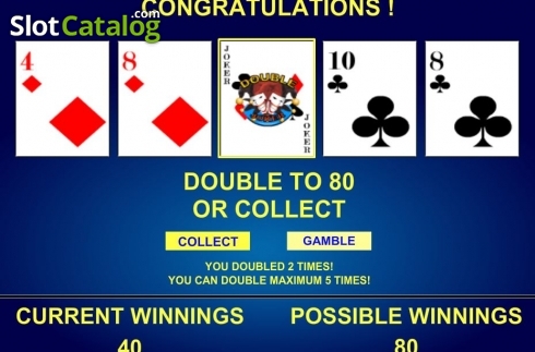Οθόνη6. Double Joker Poker (iSoftBet) Κουλοχέρης