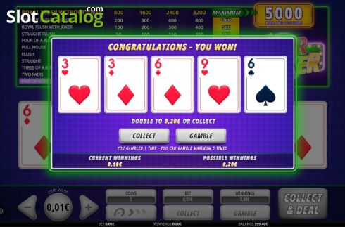Οθόνη3. Joker Poker (iSoftBet) Κουλοχέρης