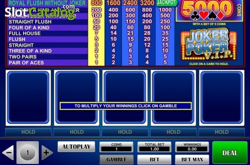 Οθόνη2. Joker Poker VIP (iSoftBet) Κουλοχέρης