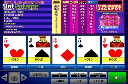 Οθόνη2. Joker Poker Progressive (iSoftBet) Κουλοχέρης