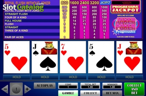 Οθόνη3. Joker Poker Progressive (iSoftBet) Κουλοχέρης