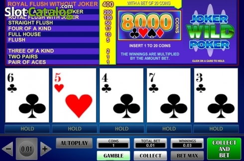 Οθόνη4. Joker Wild Poker (iSoftBet) Κουλοχέρης