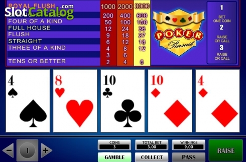 Οθόνη3. Video Poker Pursuit (iSoftBet) Κουλοχέρης
