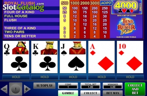 Οθόνη4. Tens or Better Poker (iSoftBet) Κουλοχέρης