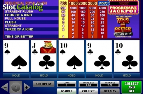 Οθόνη4. Tens or Better Progressive (iSoftBet) Κουλοχέρης