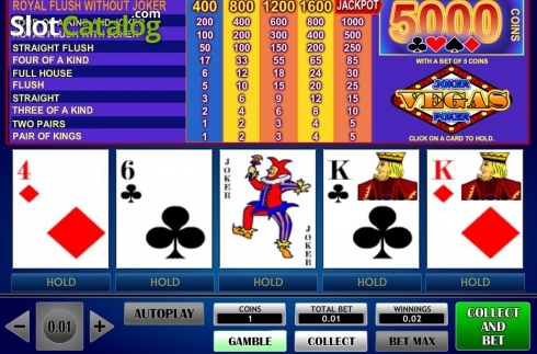 Οθόνη2. Vegas Joker Poker (iSoftBet) Κουλοχέρης