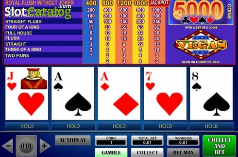 Οθόνη3. Vegas Joker Poker (iSoftBet) Κουλοχέρης