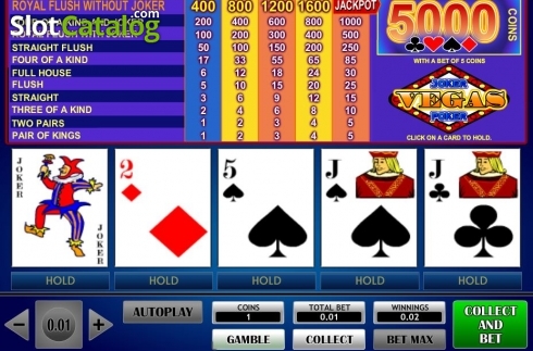 Οθόνη4. Vegas Joker Poker (iSoftBet) Κουλοχέρης