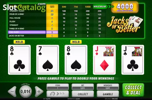 Οθόνη4. Jacks or Better (iSoftBet) Κουλοχέρης