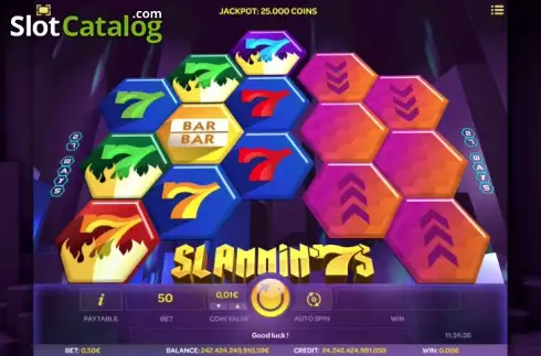 Ροδέλες. Slammin' 7s Κουλοχέρης