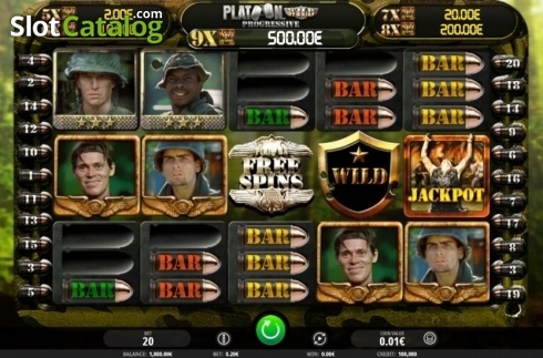 Οθόνη3. Platoon Wild Progressive Κουλοχέρης