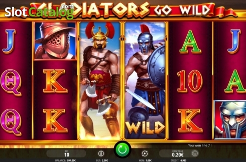 Οθόνη4. Gladiators Go Wild Κουλοχέρης 