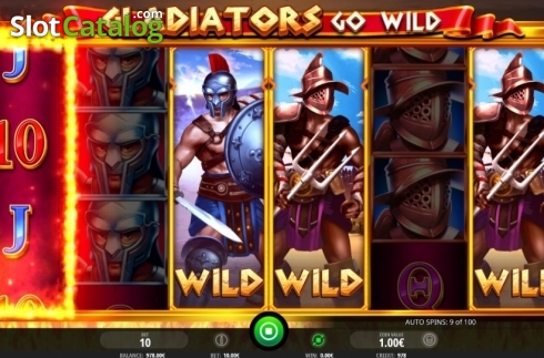 Οθόνη6. Gladiators Go Wild Κουλοχέρης 