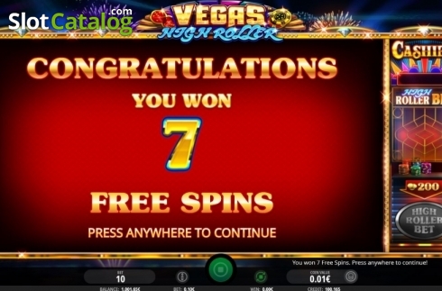 Οθόνη6. Vegas High Roller Κουλοχέρης