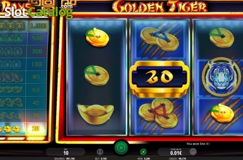 Οθόνη4. Golden Tiger (iSoftBet) Κουλοχέρης
