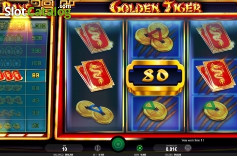 Οθόνη5. Golden Tiger (iSoftBet) Κουλοχέρης