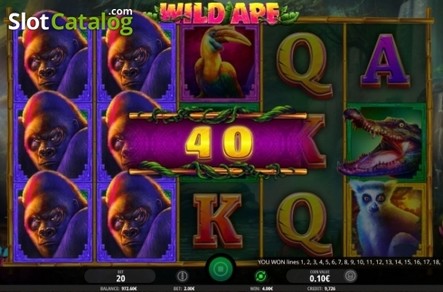 Οθόνη4. Wild Ape Κουλοχέρης 