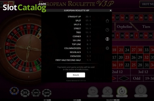 Οθόνη6. European Roulette VIP (iSoftBet) Κουλοχέρης