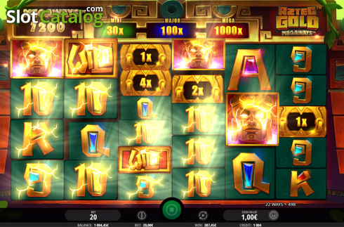 Οθόνη5. Aztec Gold Megaways Κουλοχέρης