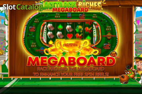 Οθόνη2. Racetrack Riches Megaboard Κουλοχέρης
