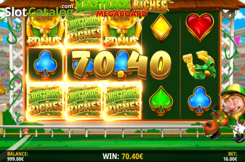 Οθόνη6. Racetrack Riches Megaboard Κουλοχέρης