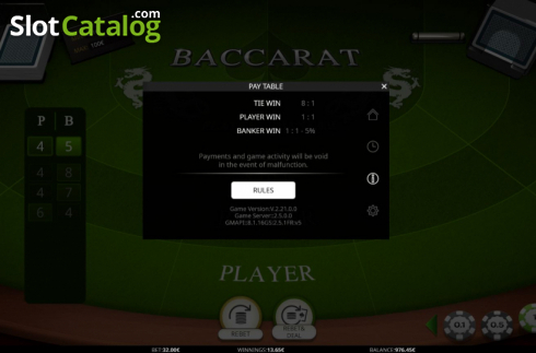 Οθόνη6. Baccarat 2020 (ISoftBet) Κουλοχέρης