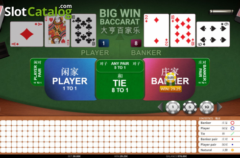 Οθόνη4. Big Win Baccarat Κουλοχέρης
