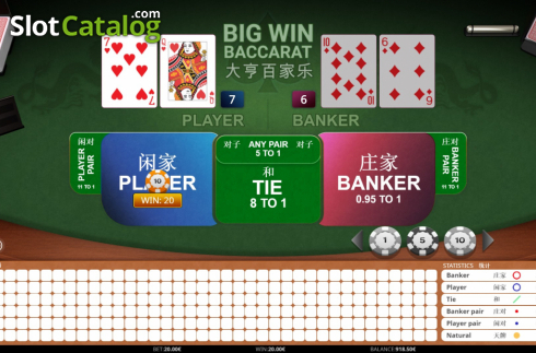 Οθόνη5. Big Win Baccarat Κουλοχέρης